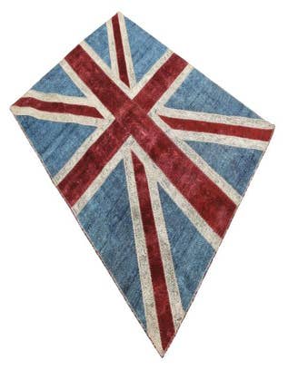 Detail image of 4' 9 x 6' 8  Hand Knotted Ultra Vintage Persian Wool Rug