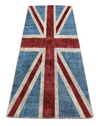 Detail image of 4' 9 x 6' 8  Hand Knotted Ultra Vintage Persian Wool Rug