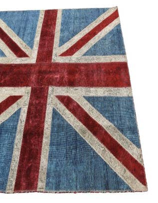 Detail image of 4' 9 x 6' 8  Hand Knotted Ultra Vintage Persian Wool Rug