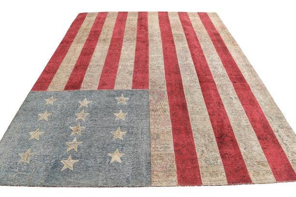 Detail image of 8' x 10' Hand Knotted Ultra Vintage Persian Wool Rug