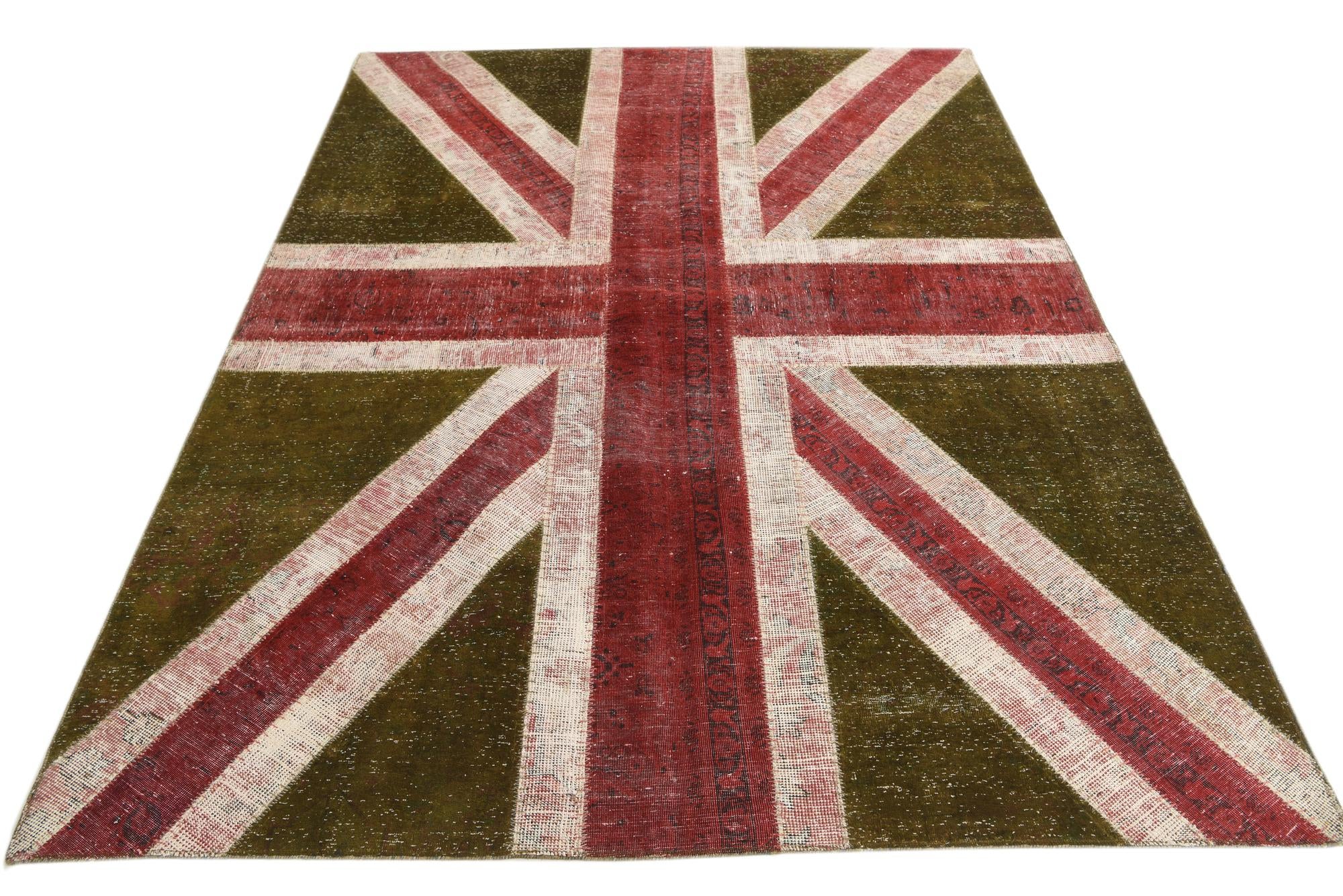 5' 10 x 8' Hand Knotted Ultra Vintage Persian Wool Rug