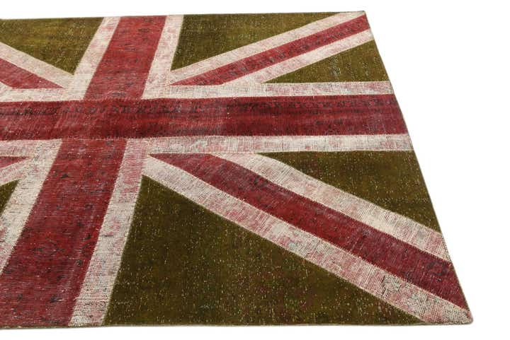 180cm x 245cm Handgeknüpft Ultra Vintage Persisch Wolle Teppich