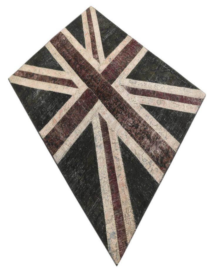 Detail image of 5' x 6' 8 Hand Knotted Ultra Vintage Persian Wool Rug