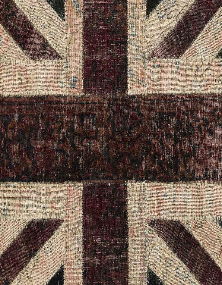 Detail image of 5' x 6' 8 Hand Knotted Ultra Vintage Persian Wool Rug