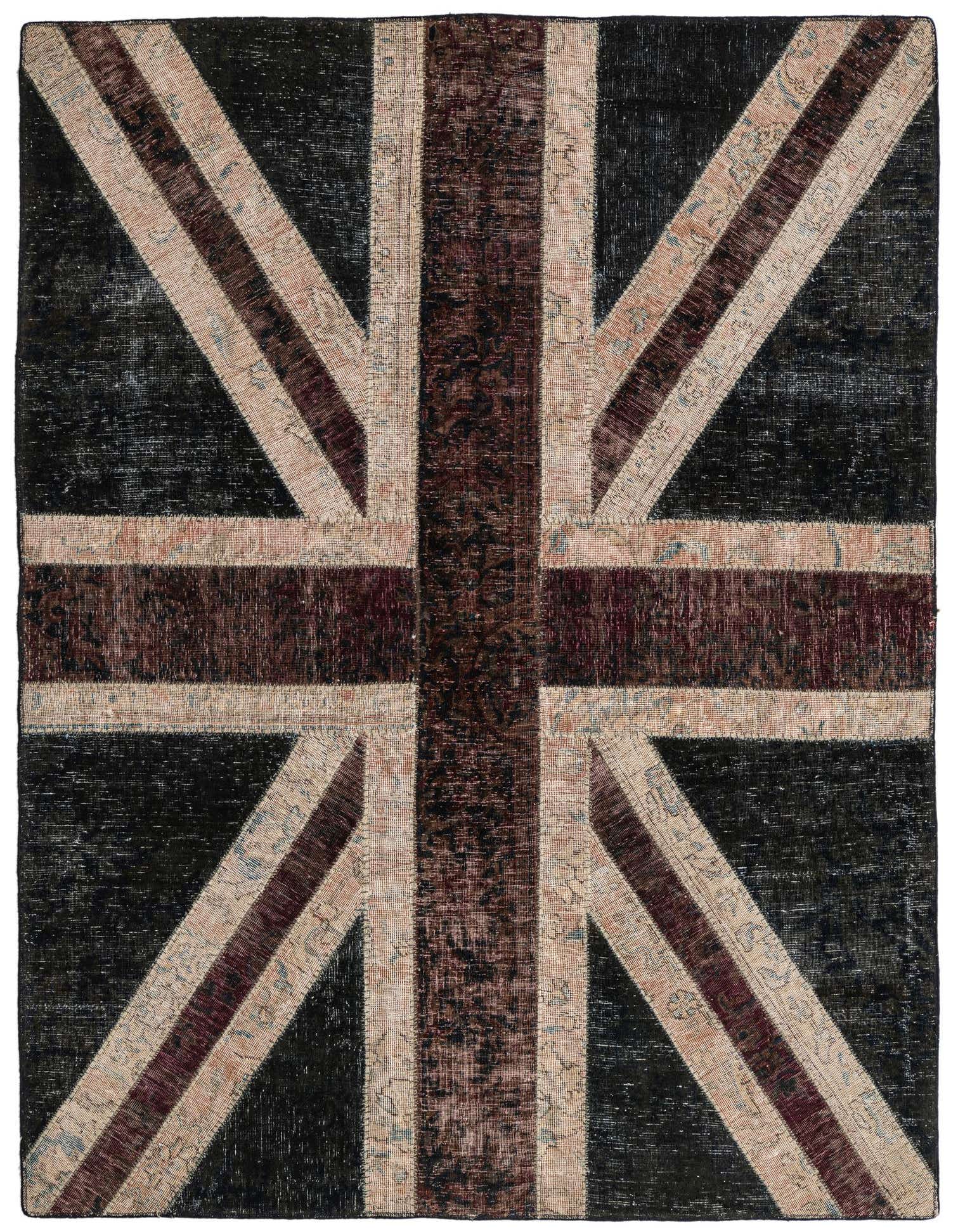 Primary image  5' x 6' 8  Hand Knotted Ultra Vintage Persian Wool Rug