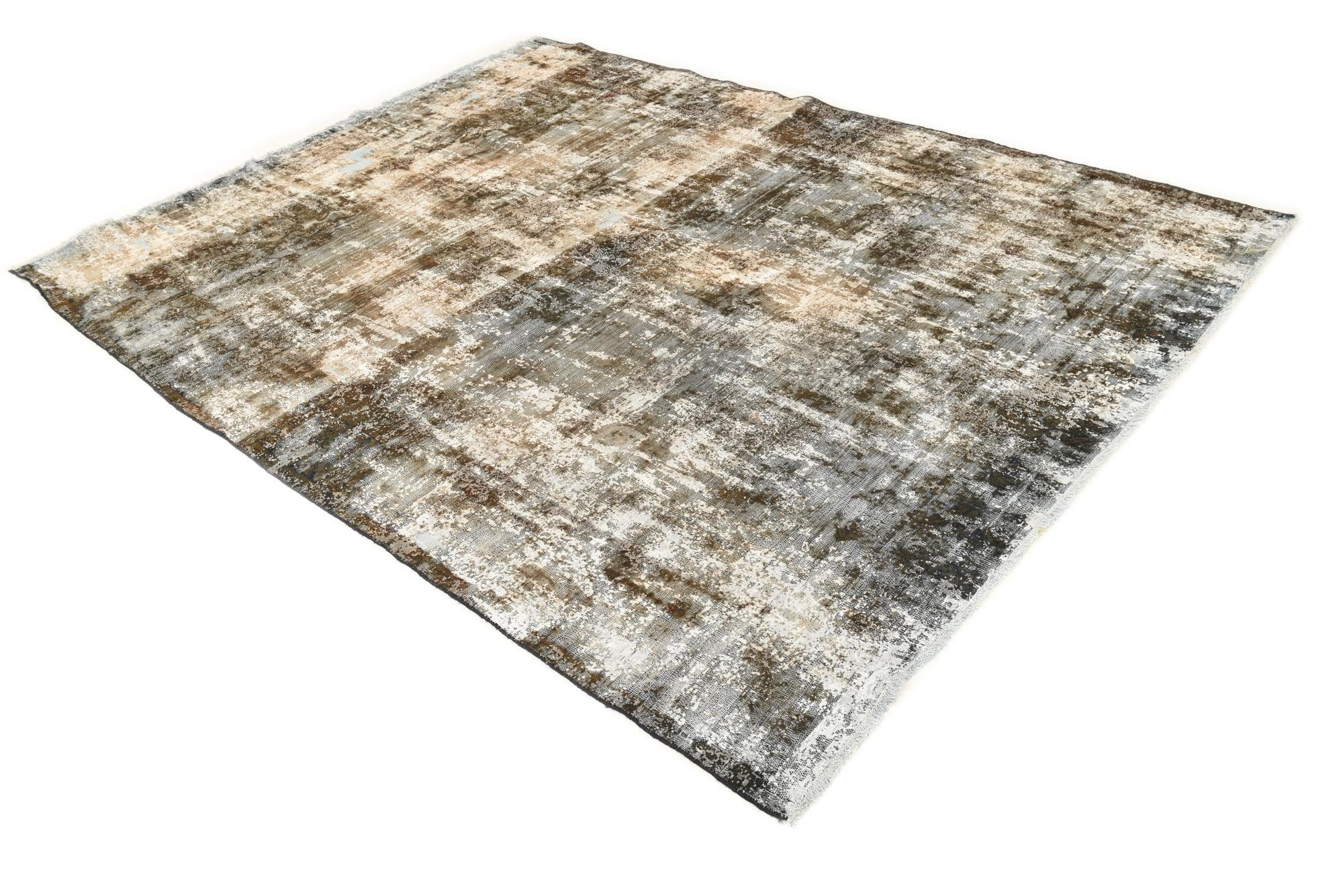 6' 10 x 8' 9 Hand Knotted Ultra Vintage Persian Wool Rug