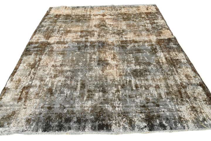 6' 10 x 8' 9 Hand Knotted Ultra Vintage Persian Wool Rug