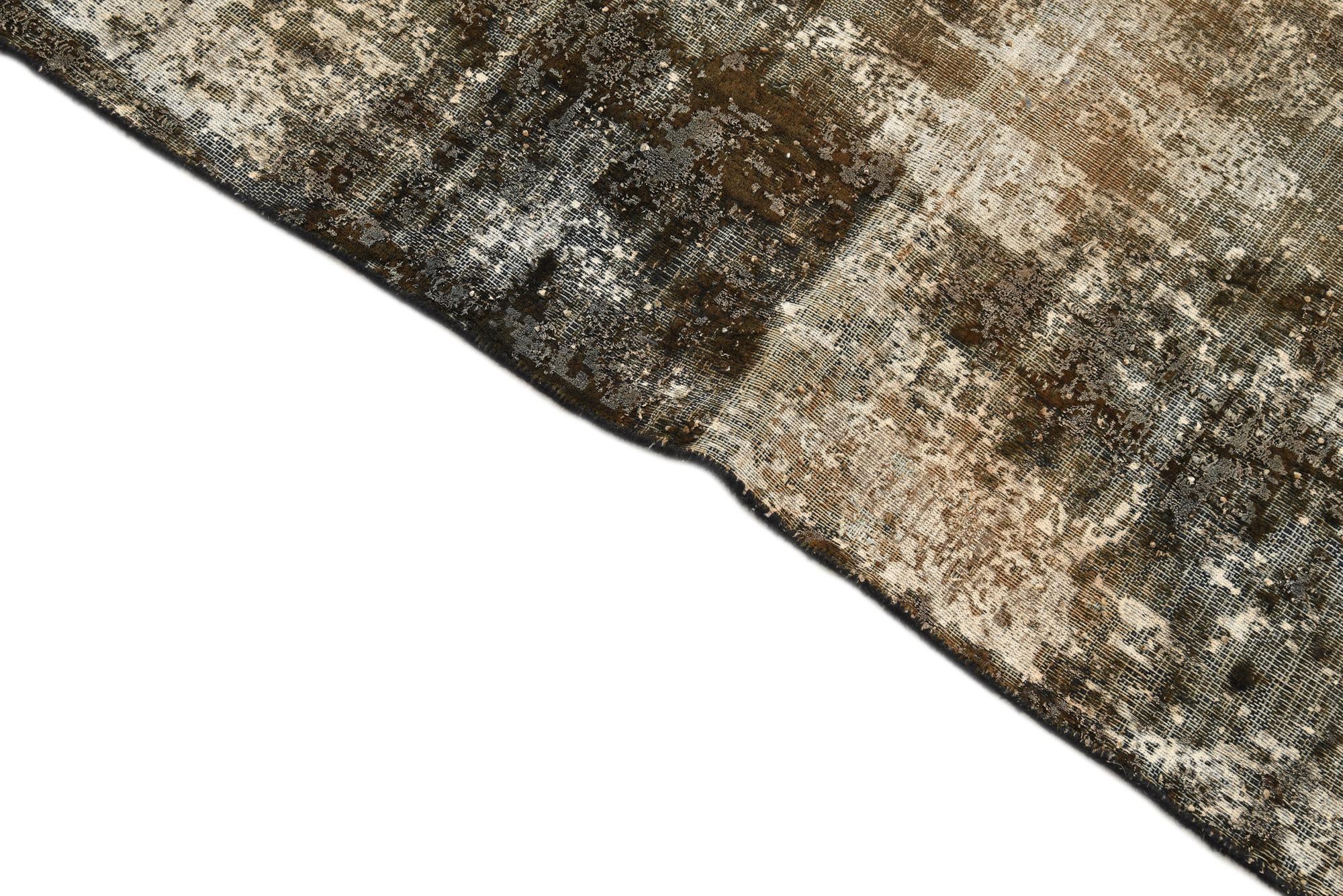 6' 10 x 8' 9 Hand Knotted Ultra Vintage Persian Wool Rug