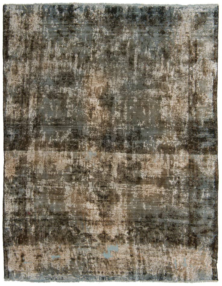 Detail image of 6' 10 x 8' 9 Hand Knotted Ultra Vintage Persian Wool Rug