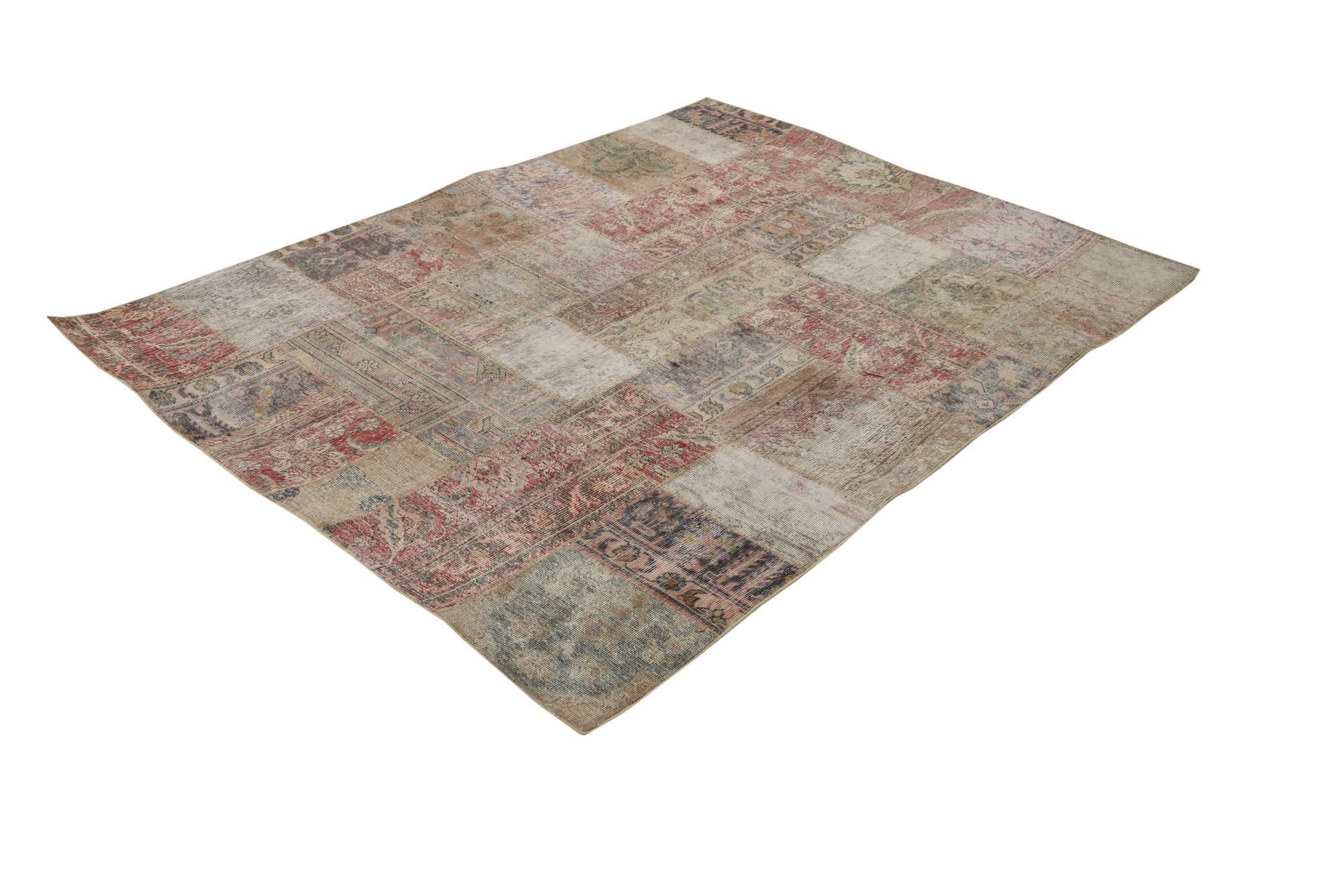 5' x 6' 7 Hand Knotted Ultra Vintage Persian Wool Rug