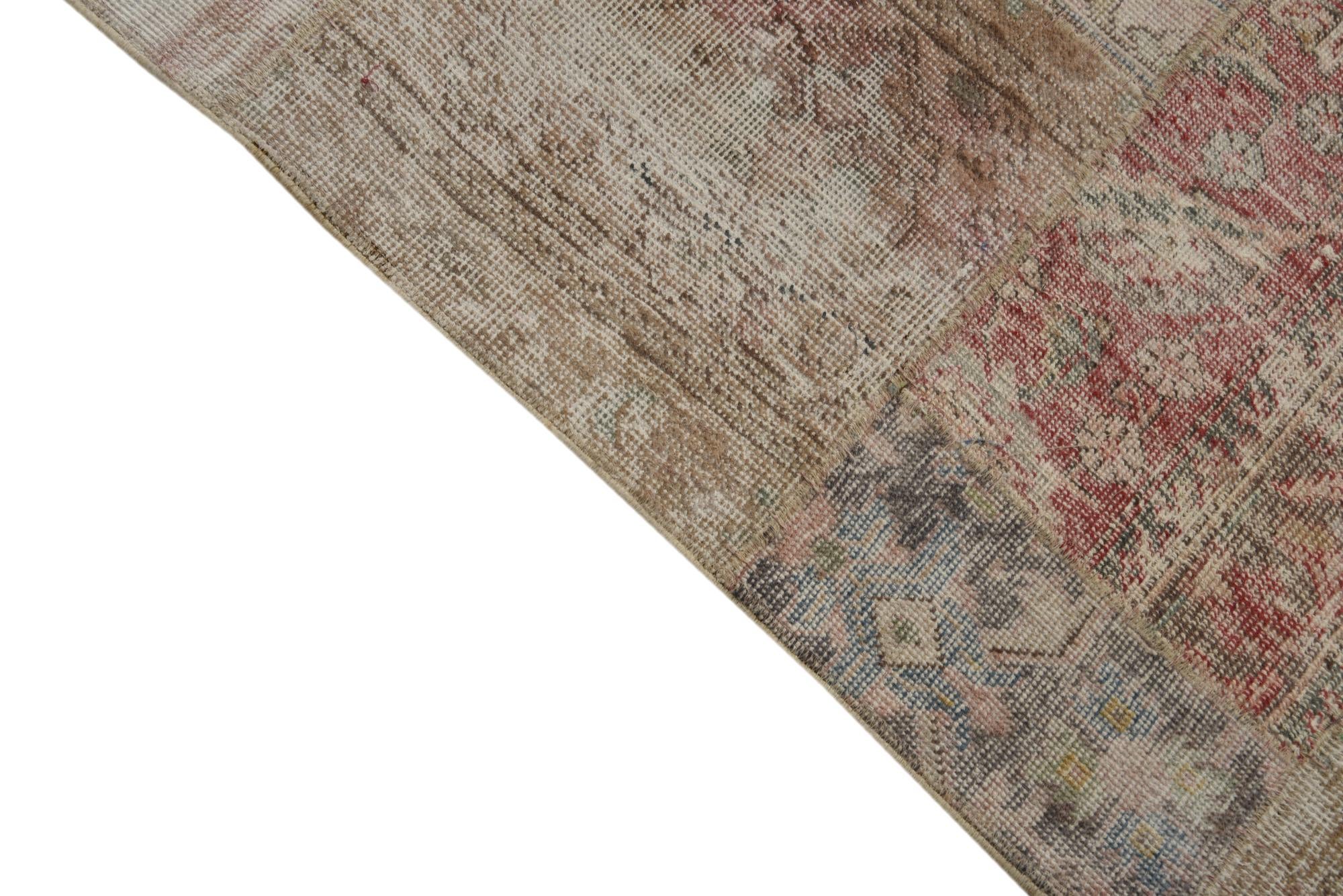 5' x 6' 7 Hand Knotted Ultra Vintage Persian Wool Rug