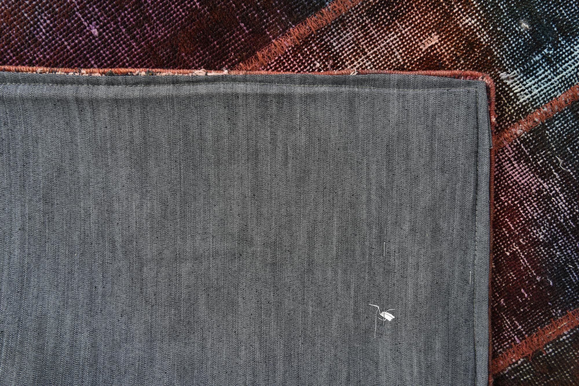 6' 8 x 10' Hand Knotted Ultra Vintage Persian Wool Rug