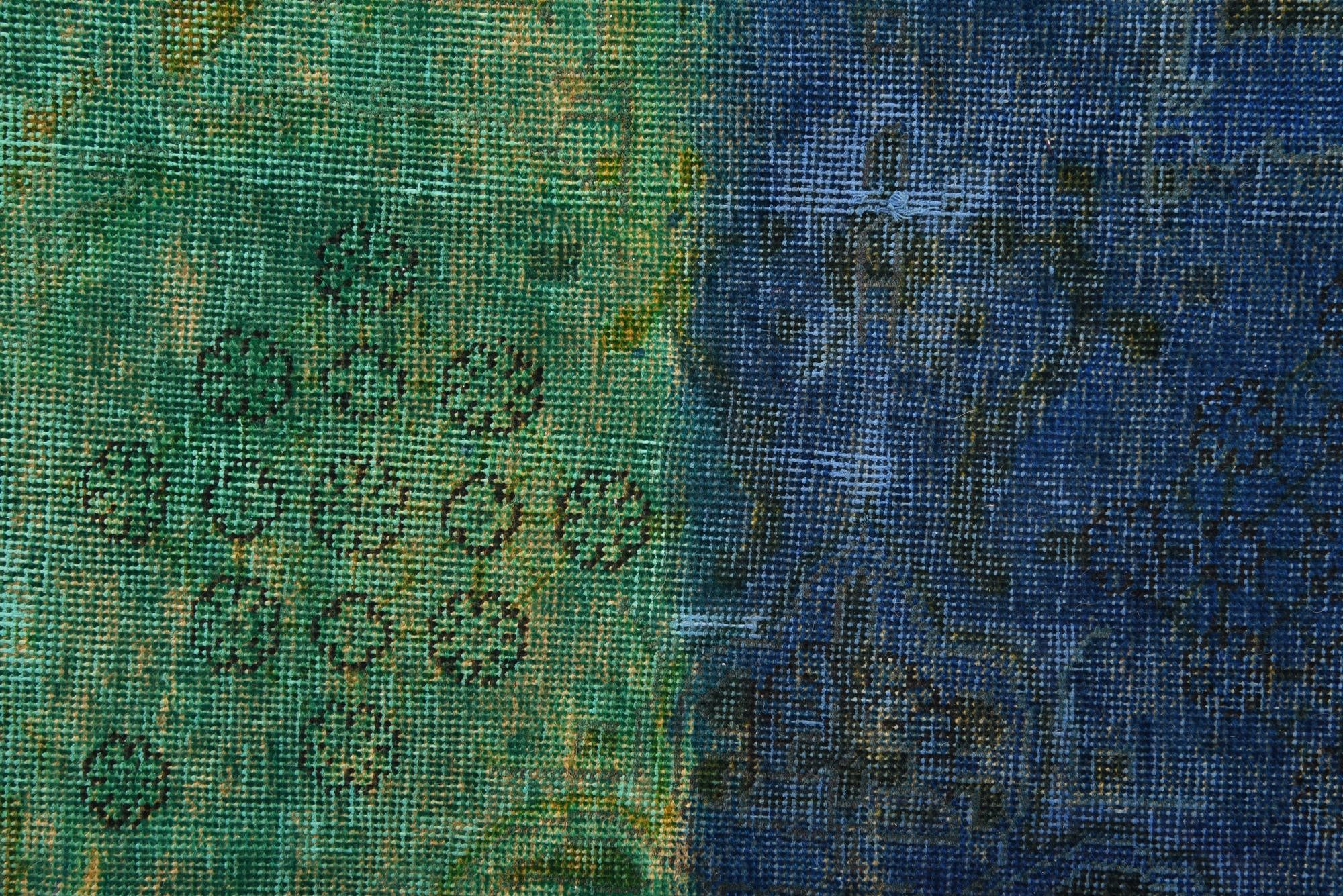 10' x 12' 6 Hand Knotted Ultra Vintage Persian Wool Rug