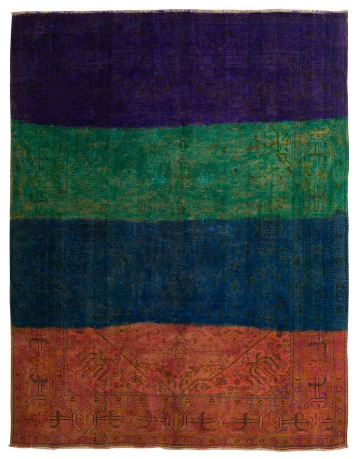 Detail image of 10' x 12' 6 Hand Knotted Ultra Vintage Persian Wool Rug