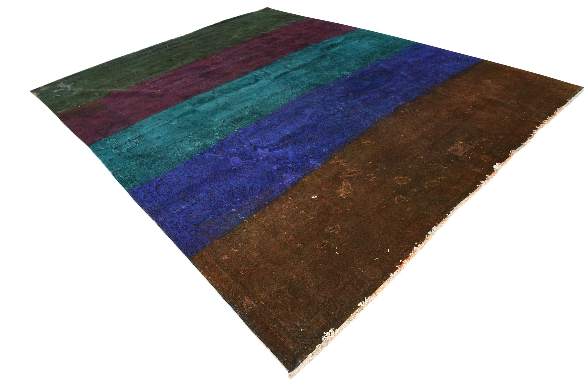 9' 9 x 12' 6 Hand Knotted Ultra Vintage Persian Wool Rug