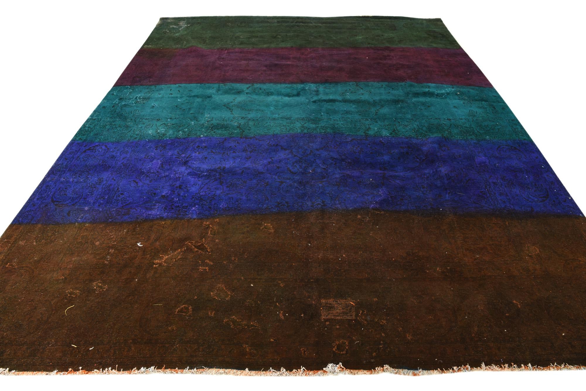9' 9 x 12' 6 Hand Knotted Ultra Vintage Persian Wool Rug