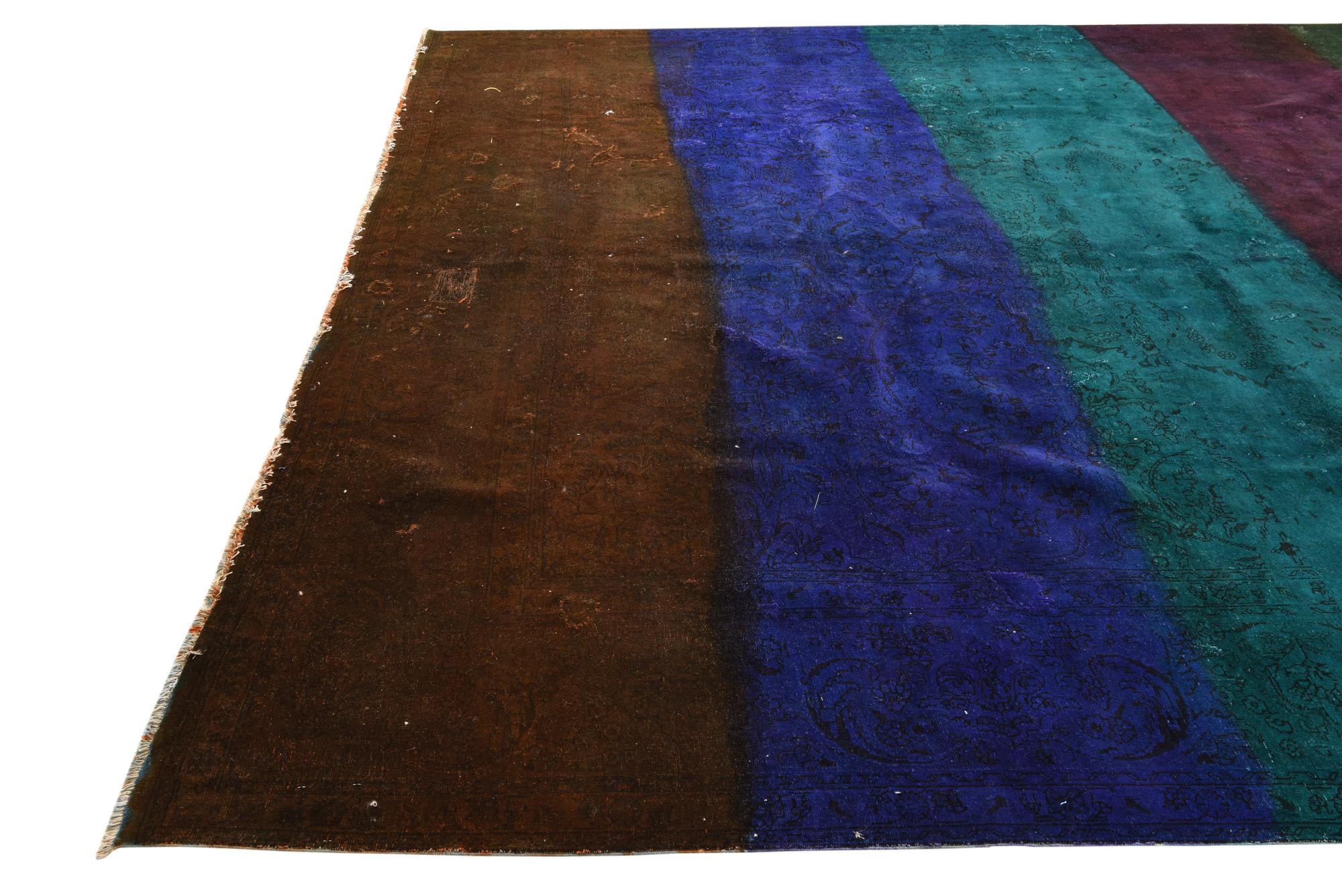 9' 9 x 12' 6 Hand Knotted Ultra Vintage Persian Wool Rug