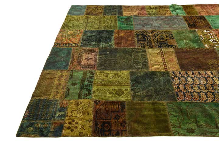 6' 8 x 10' Hand Knotted Ultra Vintage Persian Wool Rug
