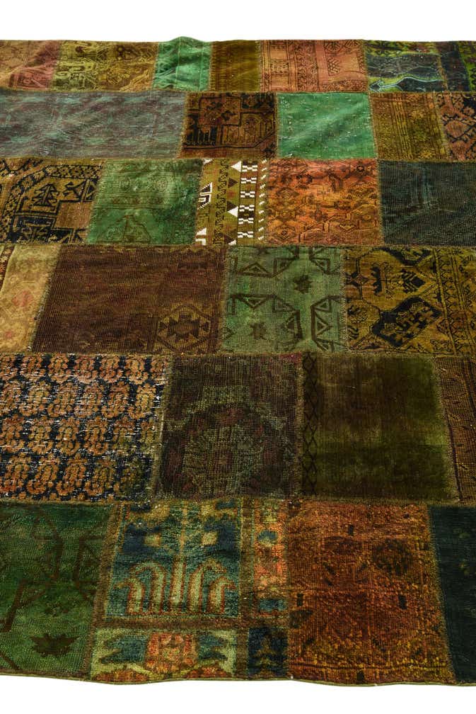 6' 8 x 10' Hand Knotted Ultra Vintage Persian Wool Rug