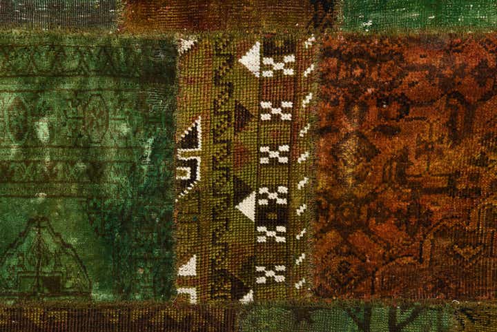 6' 8 x 10' Hand Knotted Ultra Vintage Persian Wool Rug