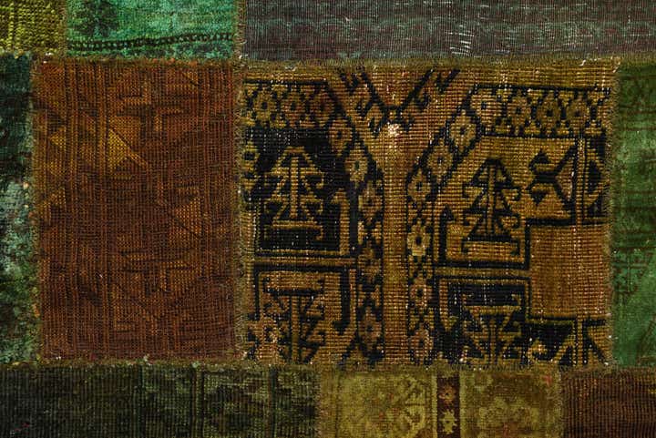 6' 8 x 10' Hand Knotted Ultra Vintage Persian Wool Rug