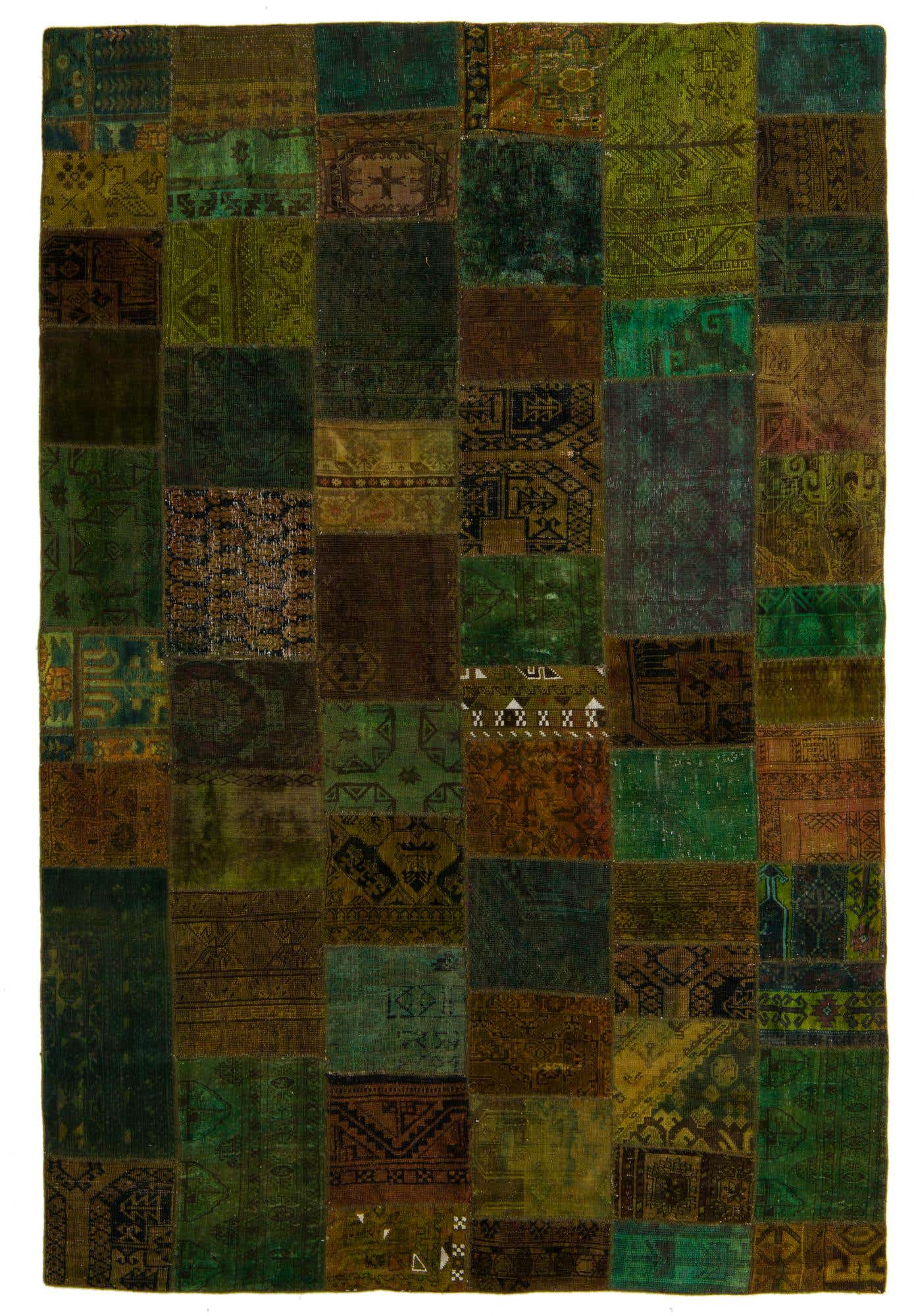 6' 8 x 10' Hand Knotted Ultra Vintage Persian Wool Rug