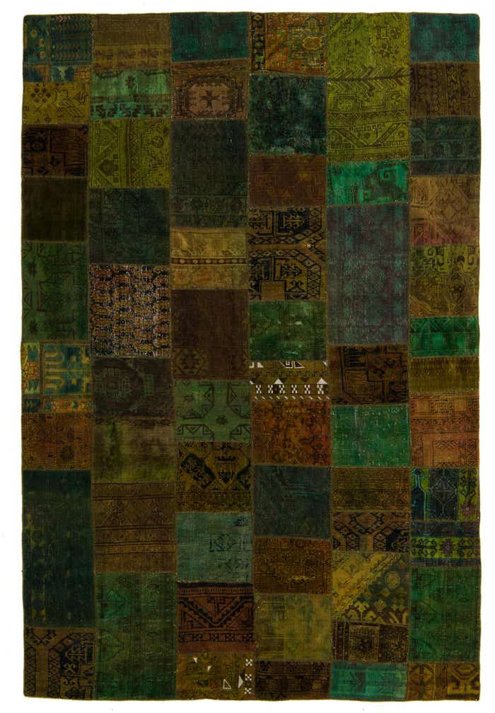 6' 8 x 10' Hand Knotted Ultra Vintage Persian Wool Rug