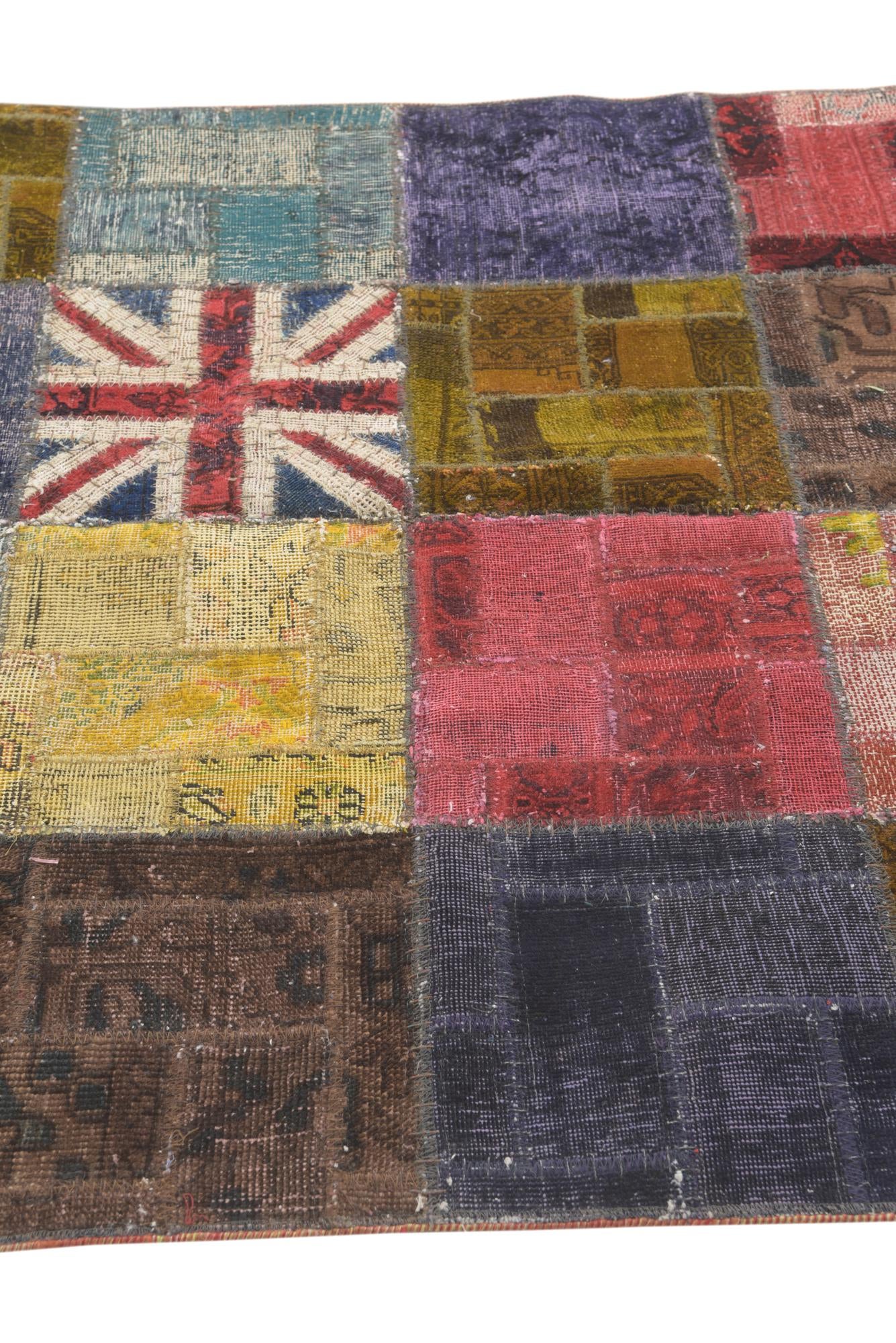 4' 2 x 6' 3 Hand Knotted Ultra Vintage Persian Wool Rug