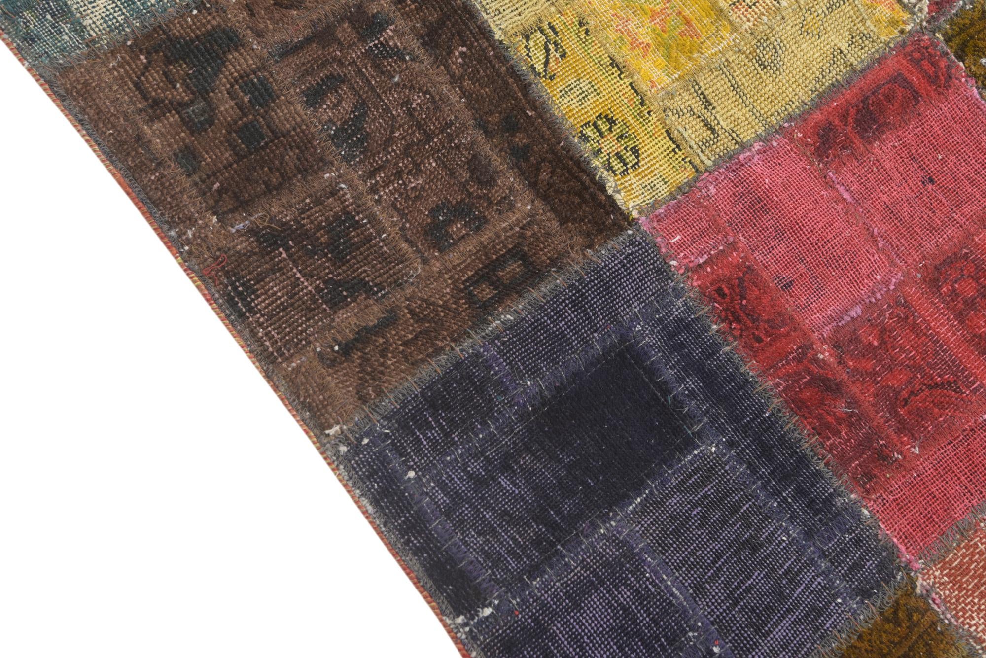 4' 2 x 6' 3 Hand Knotted Ultra Vintage Persian Wool Rug