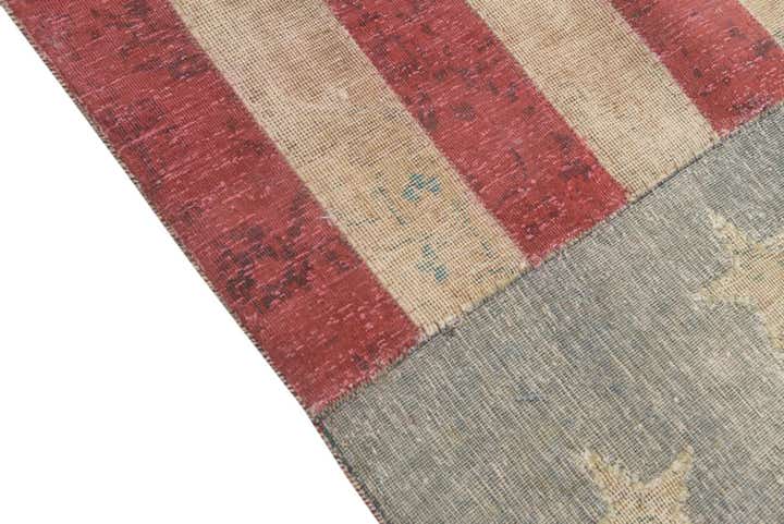 6' 2 x 9' 7 Hand Knotted Ultra Vintage Persian Wool Rug