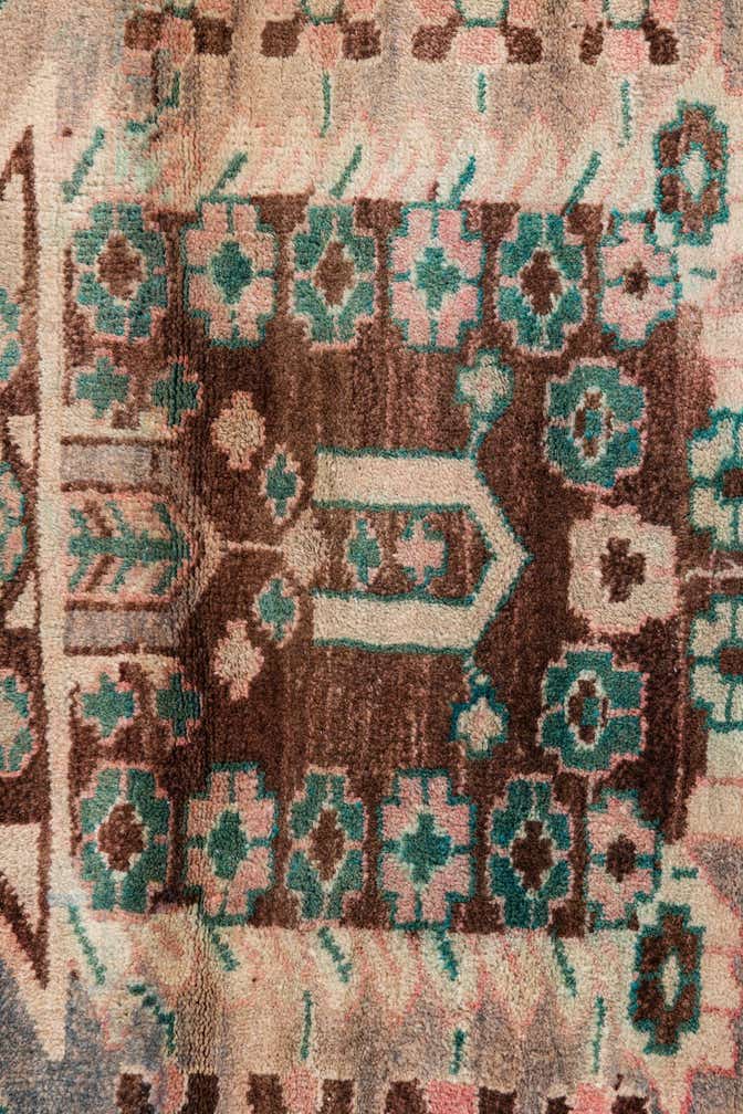 2' 5 x 4' Hand Knotted Ultra Vintage Persian Wool Rug