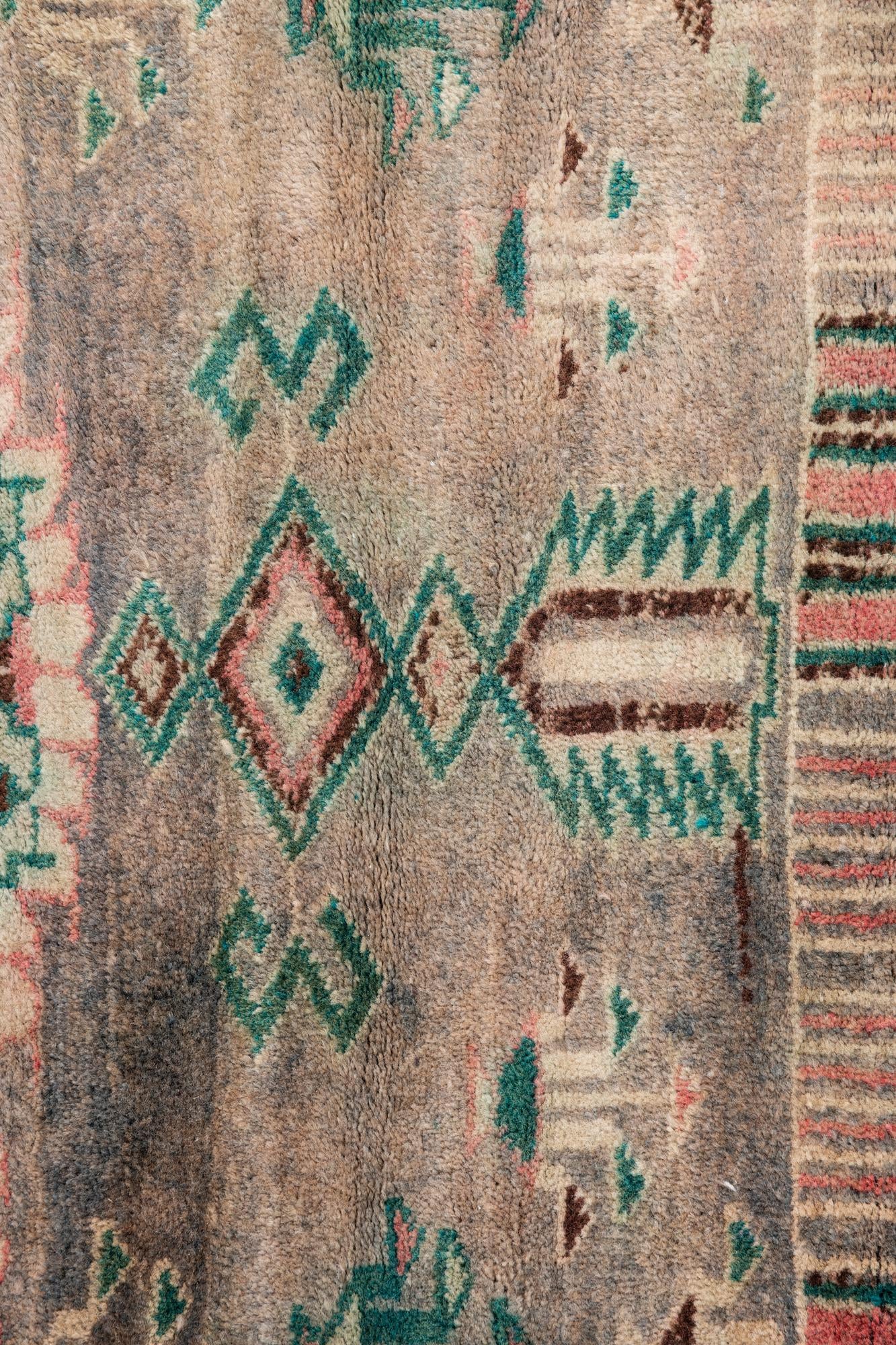2' 5 x 4' Hand Knotted Ultra Vintage Persian Wool Rug