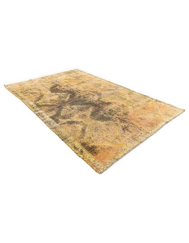 4' 8 x 7' 1 Hand Knotted Ultra Vintage Persian Wool Rug