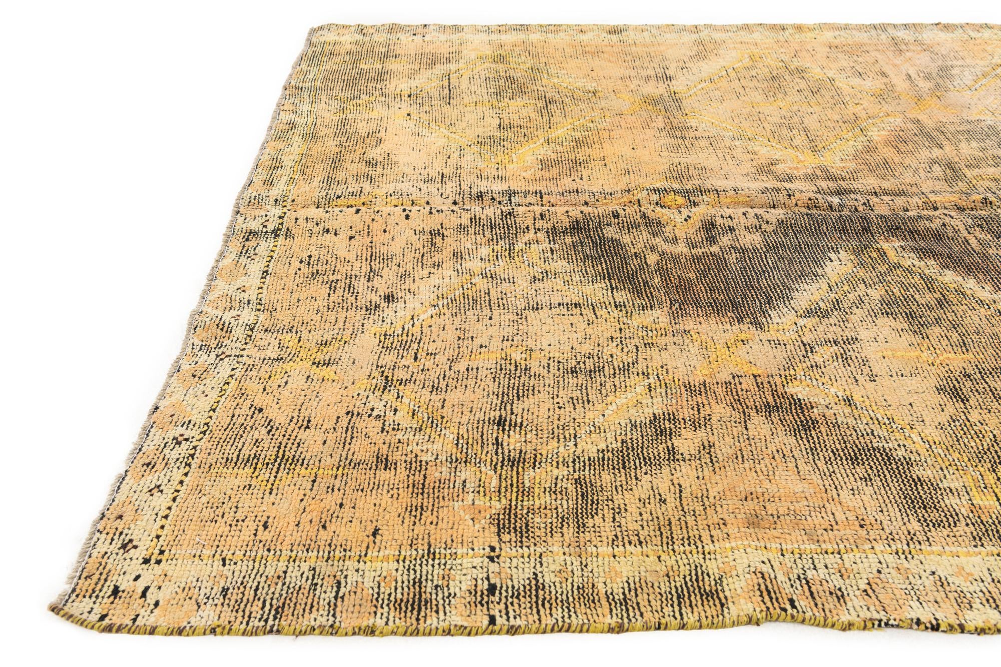 4' 8 x 7' 1 Hand Knotted Ultra Vintage Persian Wool Rug