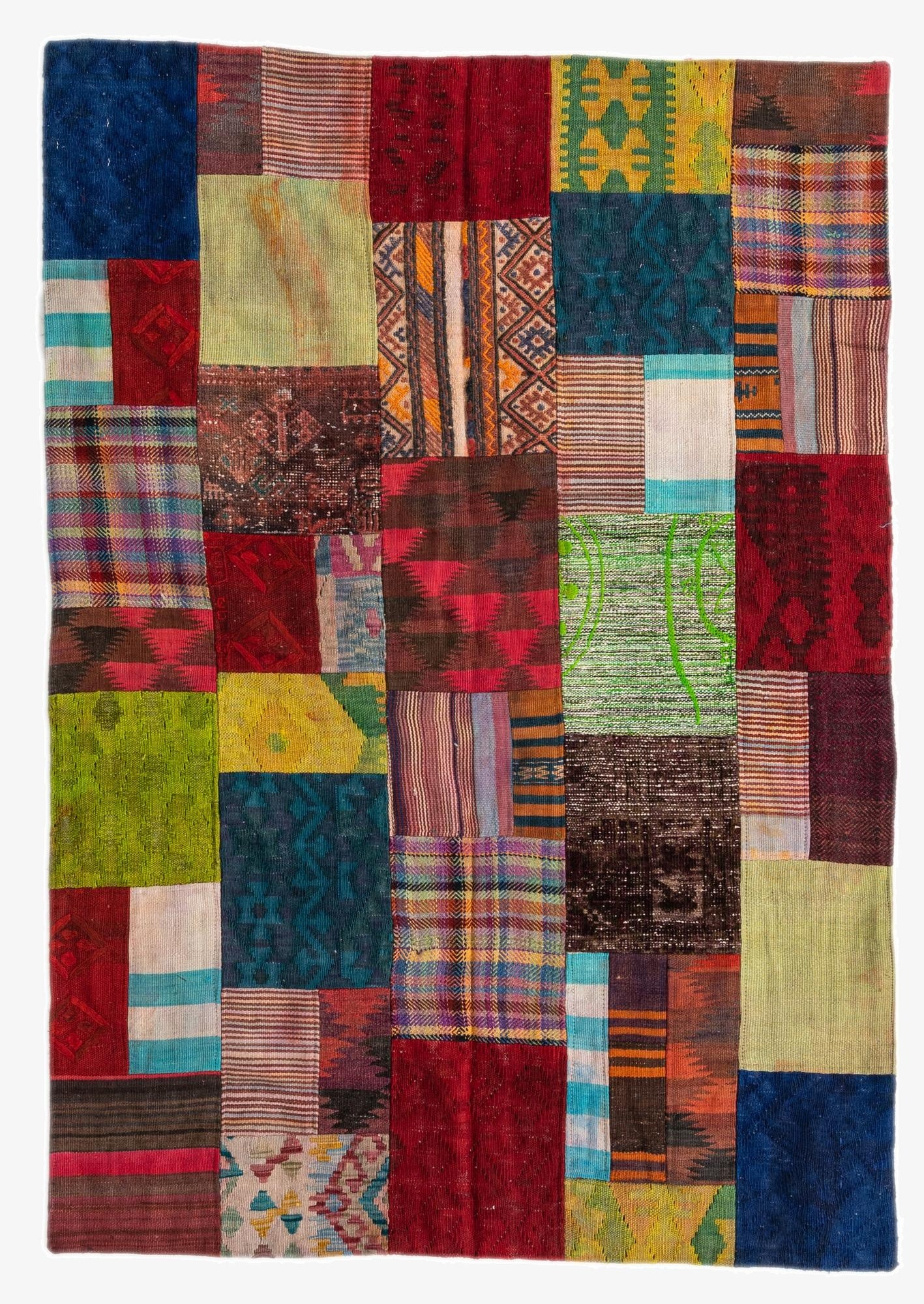 4' 2 x 6'  Hand Knotted Ultra Vintage Persian Wool Rug