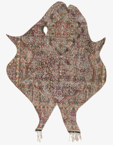 4' 7 x 6' Hand Knotted Ultra Vintage Persian Wool Rug