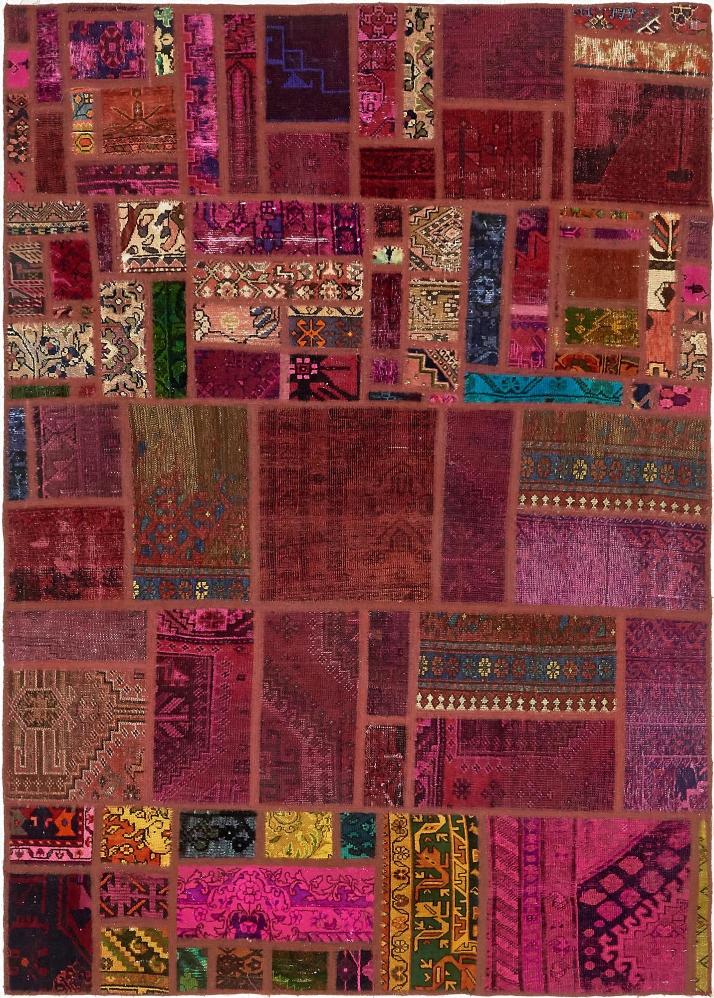 5' 7 x 7' 10  Hand Knotted Ultra Vintage Persian Wool Rug