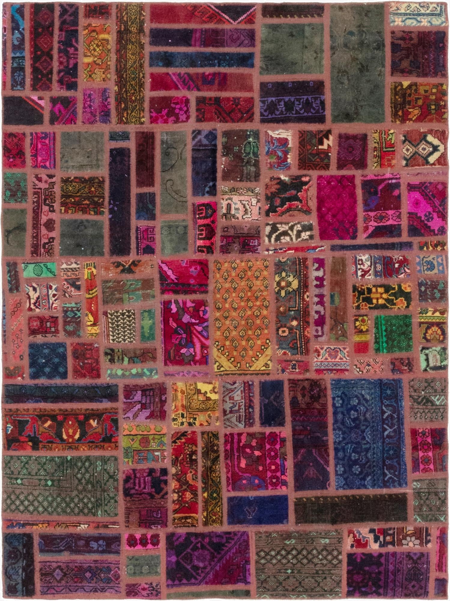 5' 6 x 7' 5  Hand Knotted Ultra Vintage Persian Wool Rug