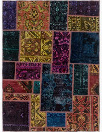 5' x 6' 8 Hand Knotted Ultra Vintage Persian Wool Rug