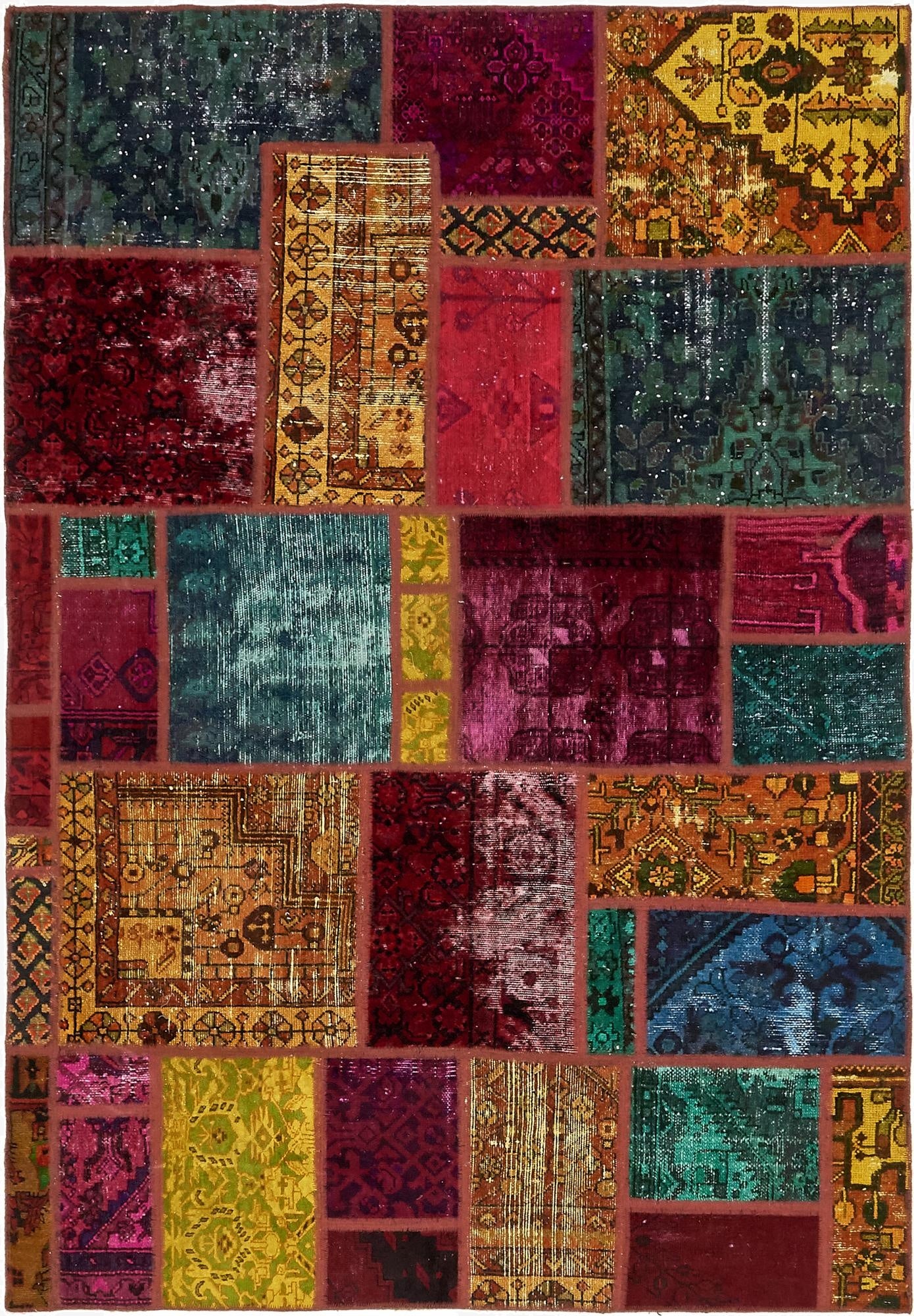 5' 5 x 8'  Hand Knotted Ultra Vintage Persian Wool Rug