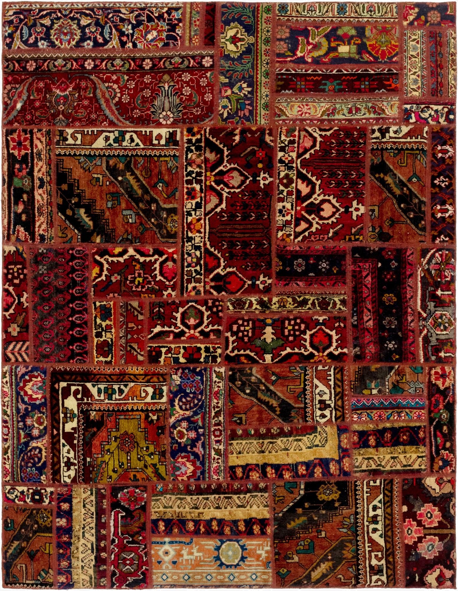 6' x 7' 10  Hand Knotted Ultra Vintage Persian Wool Rug