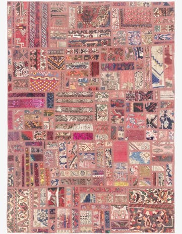 5' 10 x 8' Hand Knotted Ultra Vintage Persian Wool Rug