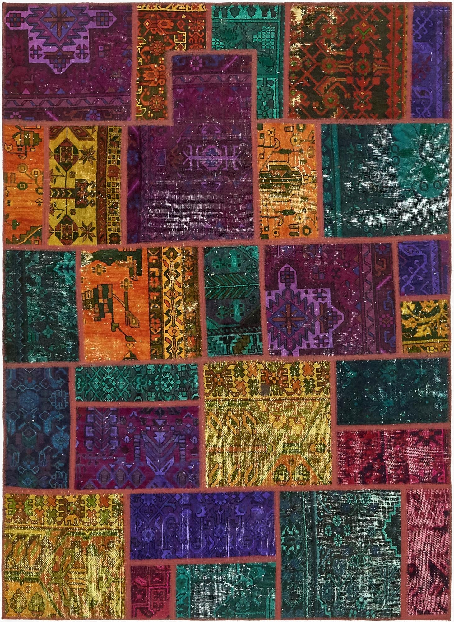 5' 8 x 7' 9  Hand Knotted Ultra Vintage Persian Wool Rug