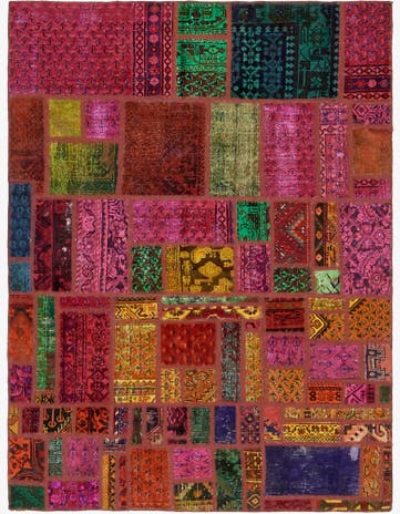 5' 9 x 7' 8 Hand Knotted Ultra Vintage Persian Wool Rug