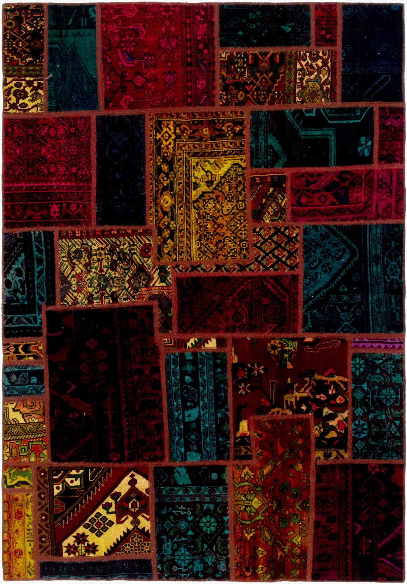 5' 7 x 8'  Hand Knotted Ultra Vintage Persian Wool Rug