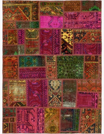 5' 9 x 7' 9 Hand Knotted Ultra Vintage Persian Wool Rug