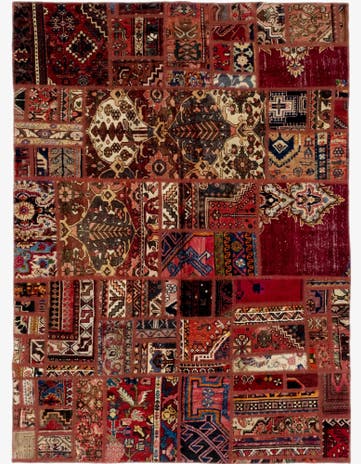 5' 6 x 7' 8 Hand Knotted Ultra Vintage Persian Wool Rug