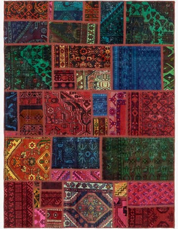 5' 8 x 7' 6 Hand Knotted Ultra Vintage Persian Wool Rug