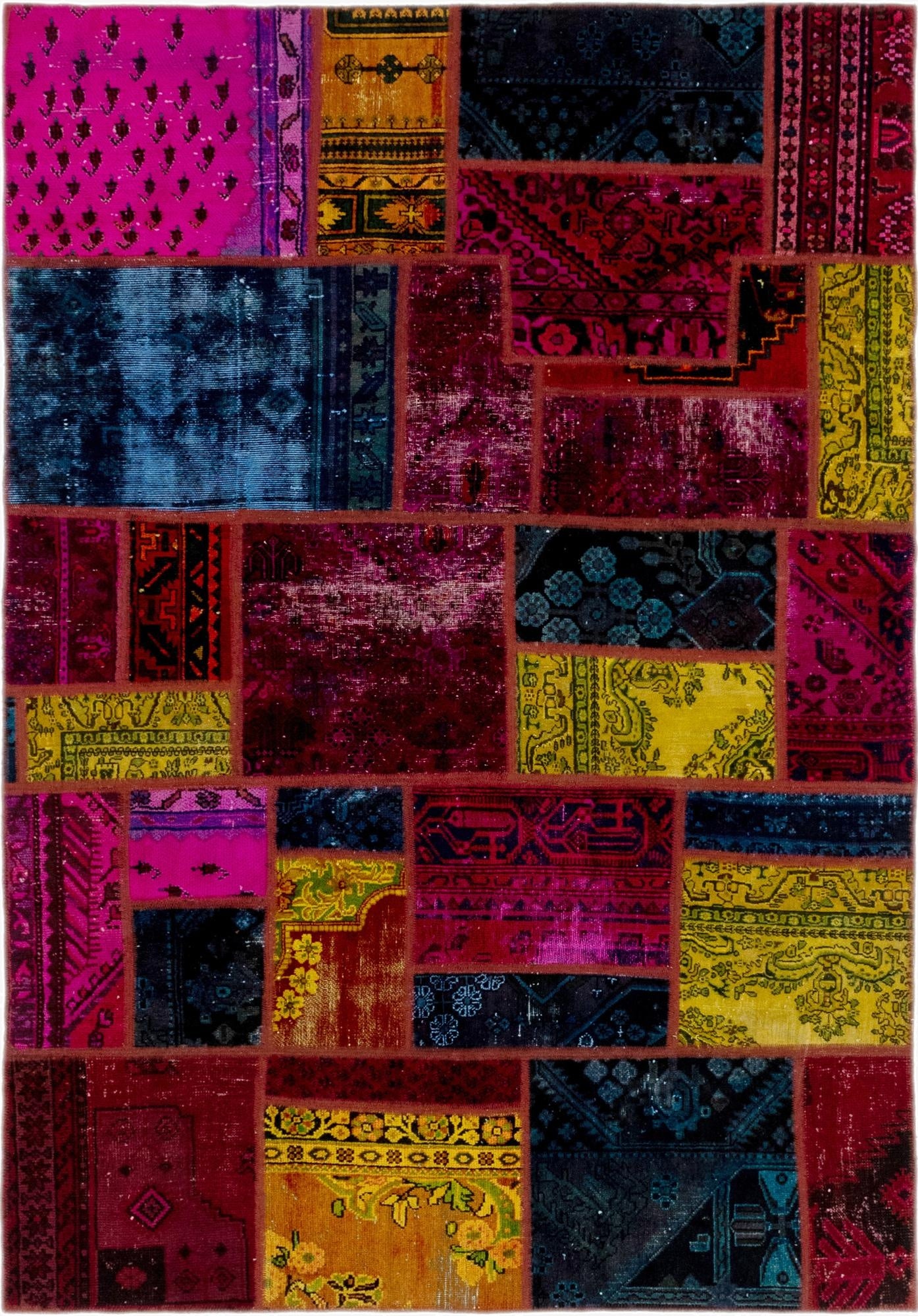 5' 5 x 7' 10  Hand Knotted Ultra Vintage Persian Wool Rug