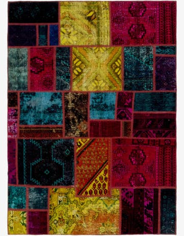 5' 6 x 7' 8 Hand Knotted Ultra Vintage Persian Wool Rug